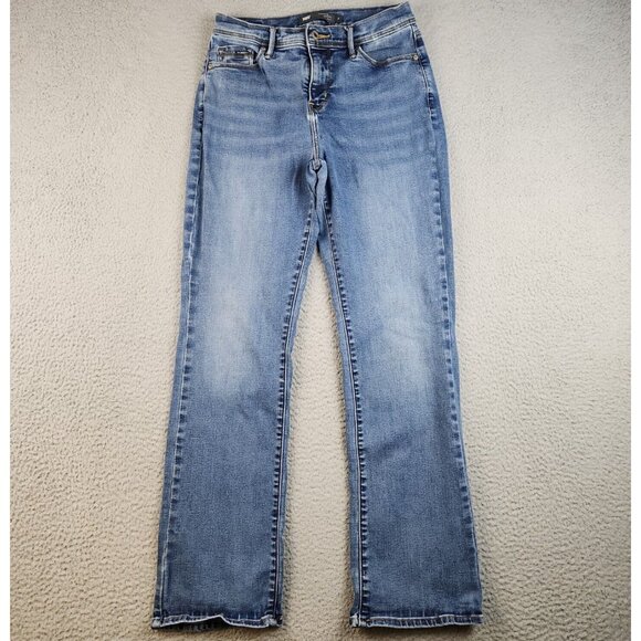 Levi's Perfectly Slimming Boot Cut 512 Jeans Women's 8 Blue Stretch Denim Pants - Picture 2 of 12